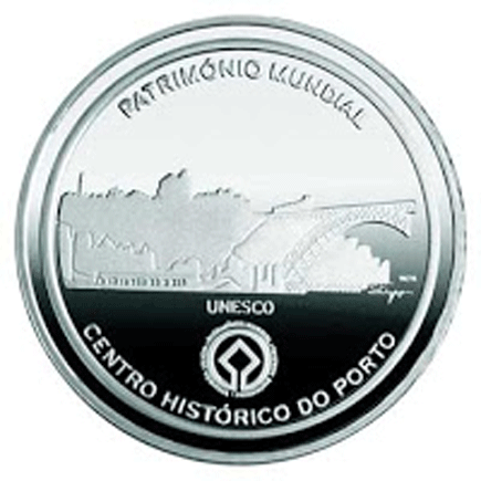 Portugália 2,50 € Porto történelmi központja 2008