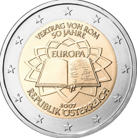 Ausztria 2 € Római Szerződés 2007