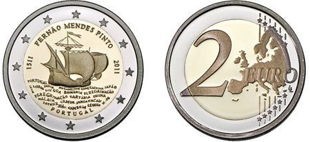 Portugália 2 € Fernão Mendes Pinto Bnc 2011