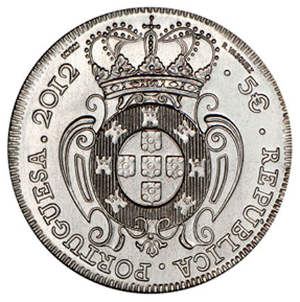 Portugália 5 € The Piece of D.João V 2012