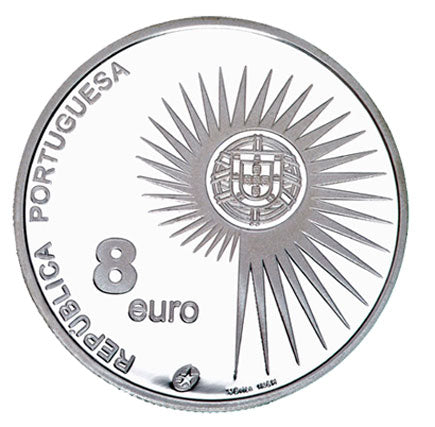 Portugália 8 € "Az EU bővítése." Proof Silver 2004