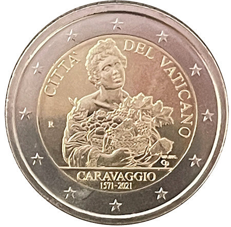 Vatikán 2 € Caravaggio 2021