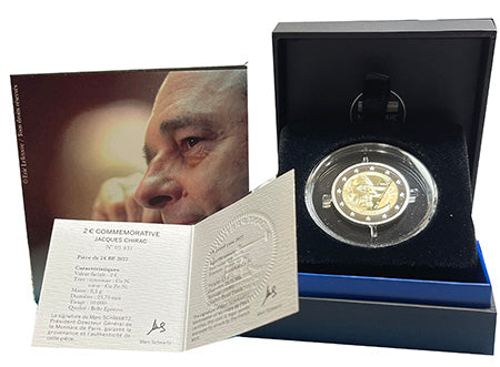 Franciaország 2 € Jacques Chirac 2022 Proof
