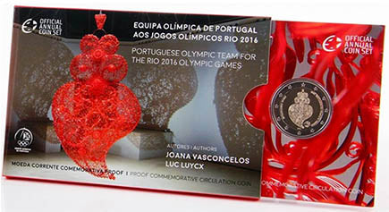 Portugália 2€ Olimpiai Csapat 2016 Proof