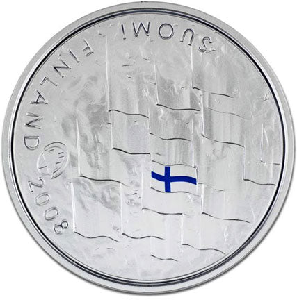 Finnország 10 € A finn zászló 90 éve 2008