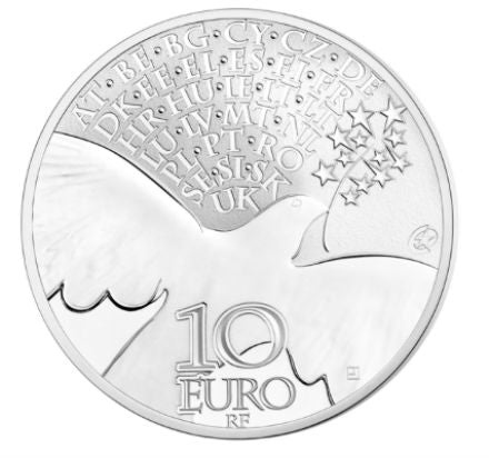 Franciaország 10 €, 70 év békéje Európában 2015