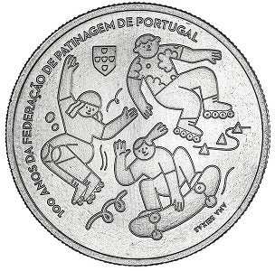 Portugália 5 € 100 Years Skating Federation 2024