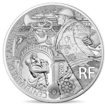 Franciaország 10 euró fegyverszünet, 2018