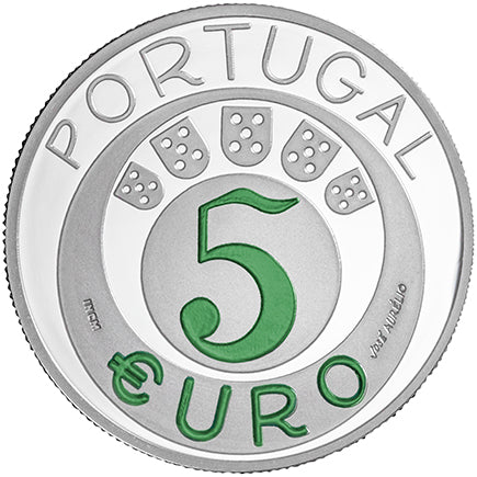 Portugália 5 € 45 év, 2019. április 25. Proof Silver
