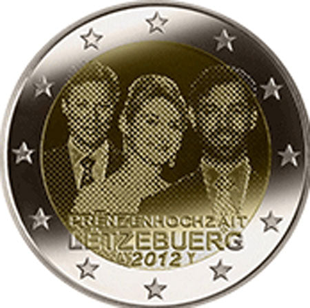 Luxemburg 2 € Herceg esküvője 2012