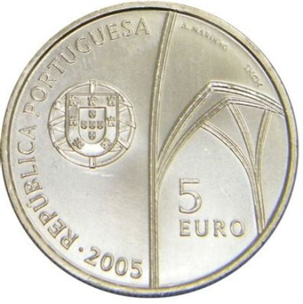 Portugália 5 € Batalha kolostor 2005