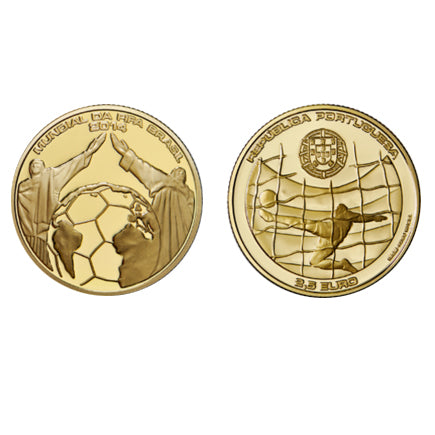 Portugália 2,50 eurós labdarúgó-világbajnokság, brazil arany 2014