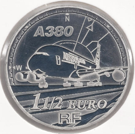Franciaország 1,50 € Airbus A380 2007