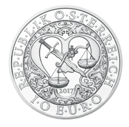 Ausztria 10 € Szent Mihály arkangyal Bnc 2017