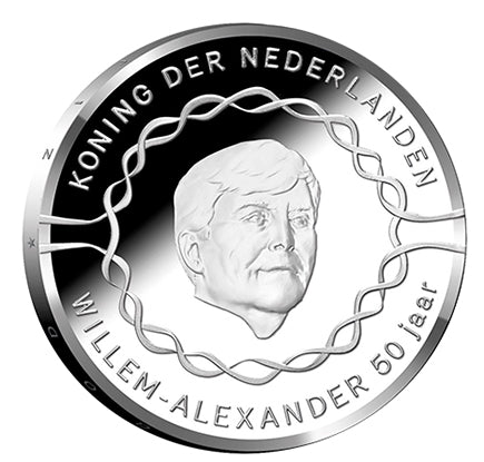 Hollandia 10 €, Williem Alexander 50 éve 2017