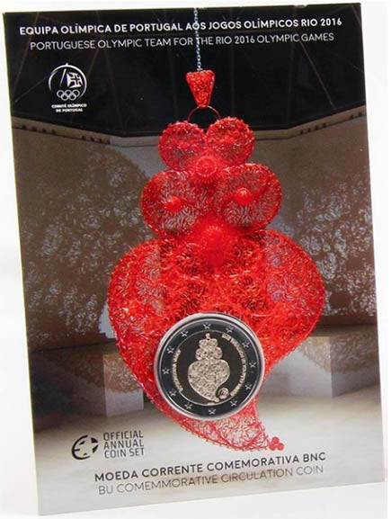 Portugália 2 € olimpiai csapat 2016 BNC (megfigyelések)