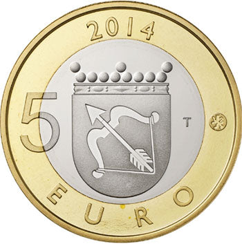 Finnország 5 € Savonia Grebe 2014