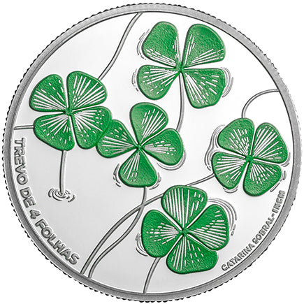 Portugália 5 € Clover 2018 Proof Silver
