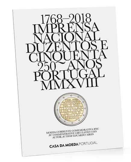 Portugália 2 € 250 év INCM 2018 BNC