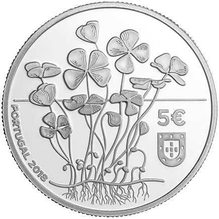 Portugália 5 € Clover 2018 Proof Silver